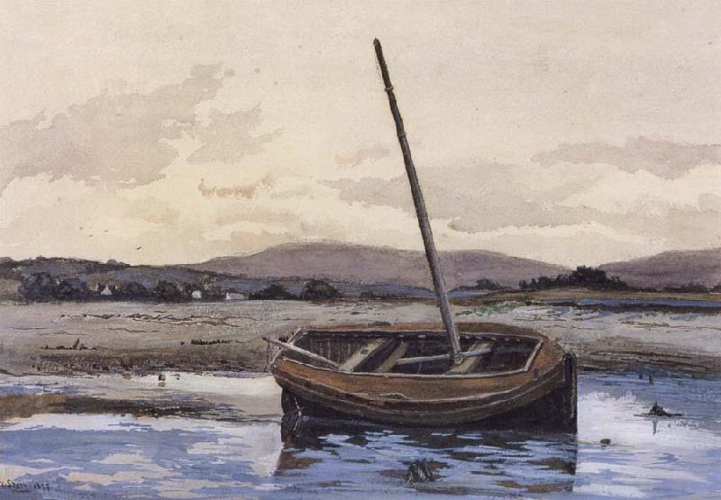 William Stott of Oldham Boat at Low Tide Sweden oil painting art